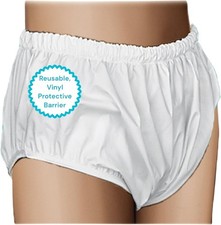 Pull On Reusable Vinyl Incontinent Pants Plastic Underwear for Adult Waterproof