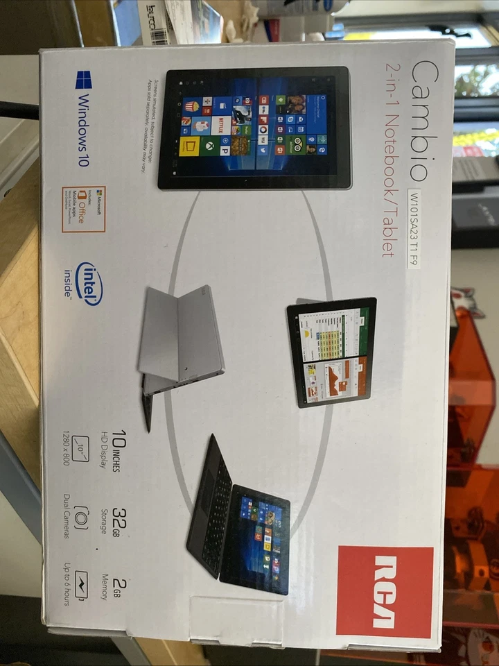 RCA Cambio 10.1 inch 2-in-1 Notebook/Tablet (32GB, 2GB Memory, 1280x800)... - Image 3 of 4