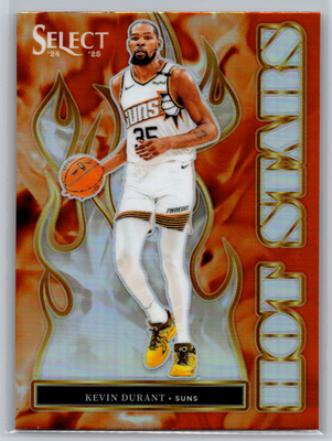 Kevin Durant 2024-25 Panini Select Hot Stars Silver Prizm #14