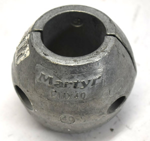 Martyr Global Anode Shaft Stainless Steel Slotted Head Zinc 1-3/4" CMX40 Steel