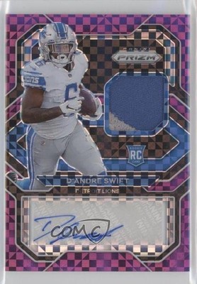 2020 Panini Prizm Rookie Purple Power 41/49 D'Andre Swift RPA Patch Auto RC 02fz
