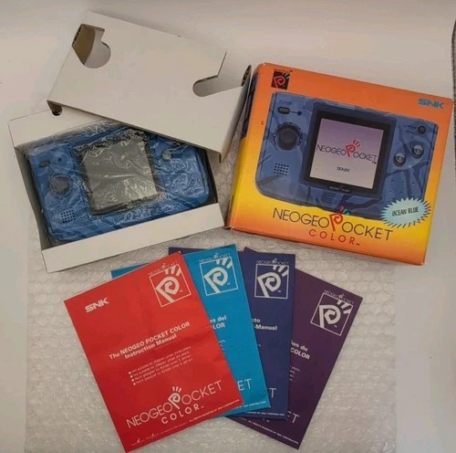 Neo Geo Pocket Color Console Ocean Blue - Complete In Box - Excellent - Clean