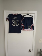 Paris Messi Kids Size US 22 Soccer Jersey and Shorts Set