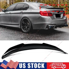 Gloss Black High Kick PSM Rear Trunk Spoiler Wing For 11-17 BMW F10 528i 535i M5