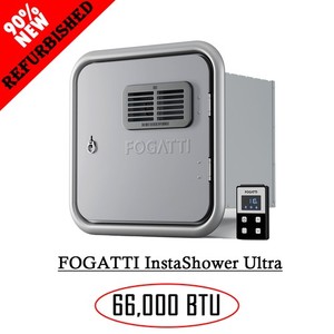 FOGATTI RV Tankless Water Heater InstaShower Ultra, 0.5-3.6 GPM 66,000 BTU