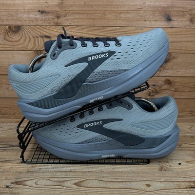 Brooks Turnschuhe Herren Größe UK 11,5 Ghost Max 3 Grau Ebenholz Straßenlaufschuhe