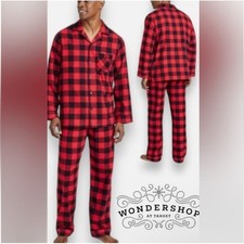NWT Target Wondershop Red/Black Buffalo Plaid Two Piece Pajama Set XXL