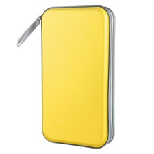 Siveit CD Case, DVD Case Holder 96 Capacity Hard Plastic 96 Capacity, Yellow