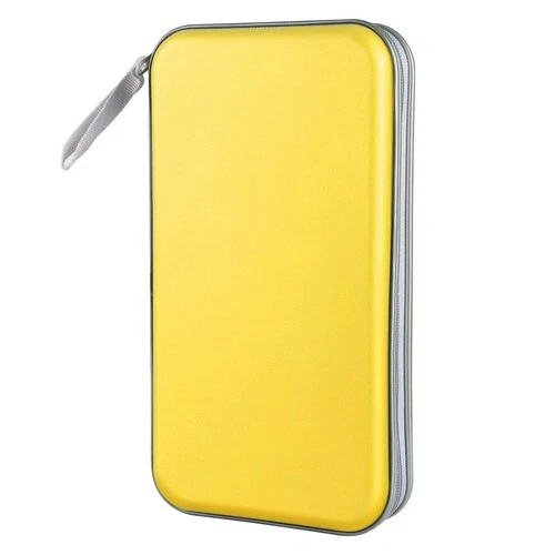 Siveit CD Case, DVD Case Holder 96 Capacity Hard Plastic 96 Capacity, Yellow  - Picture 1 of 6