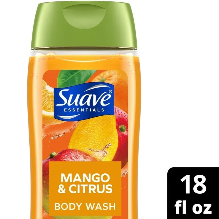 Suave Jabón Corporal Hidratante con Extracto de Vitamina E Mango Cítrico 18oz (Paquete de 6) Foto 2 de 4