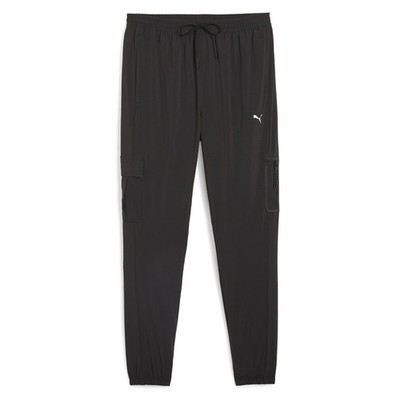 PUMA Flex Woven Cargo Pants Mens Black Casual Athletic Bottoms 52566301