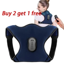 Cordless Heat & Vibration Relax Neck Shoulder Pain Deep Tissue Massage Wearable~