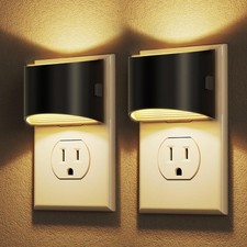 LED NIGHT LIGHT 2 PACK PLUG IN 3 BRIGHTNESS DUSK TO DAWN SENSOR 3000K