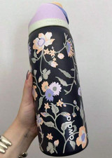 New Owala Exclusive FreeSip Midnight Garden Floral 32 oz Stainless Water Bottle