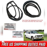 Door Rubber Seal Weatherstrip For Toyota Corolla KE20 TE21 TE20 2 Door Sedan