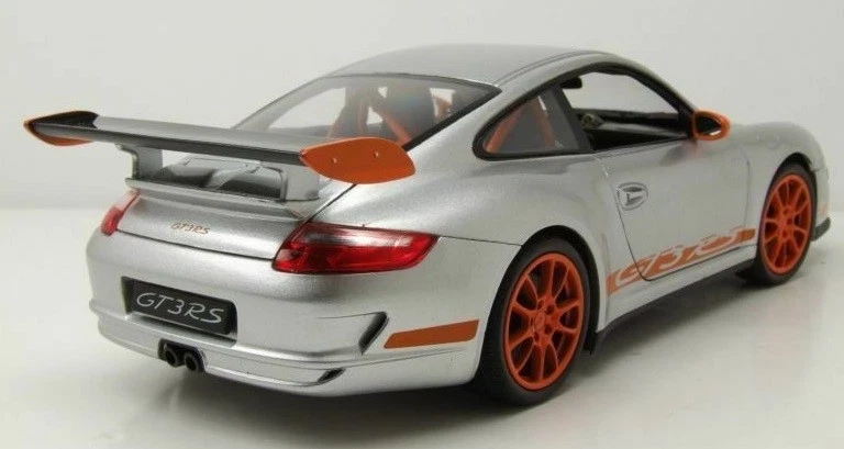 WELLY, Cerchi PORSCHE 911 GT3 RS 2007 grigio arancio, 1/18,  WEL18015W - Immagine 4 di 4