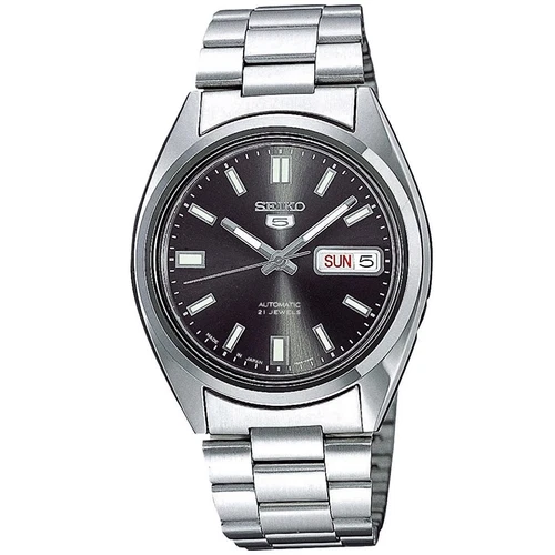 Seiko SNXS79J1 Seiko 5 Automatic Watch, Black, Bracelet Type