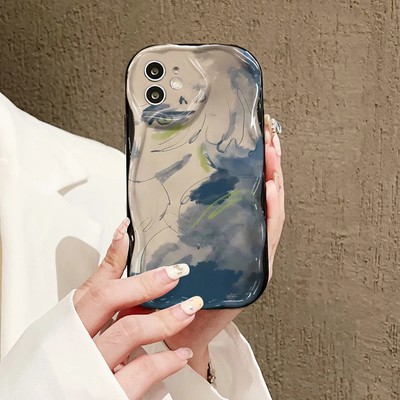 Coloful Wavy Edge Case For Xiaomi Redmi Note 12 11 10 9 Pro 12S 11S 10S 10C 12C
