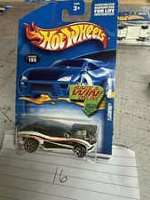 2002 Hot Wheels Mainline/Collector #195 FLASHFIRE White w/5Y Spokes
