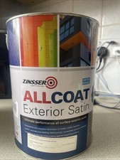 5L Zinsser AllCoat (Water Based) Exterior Satin - Sapphire Salute(navy-kingblue)
