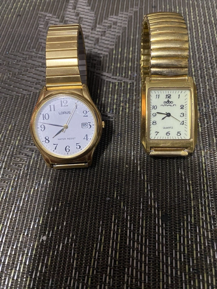 Two Vintage Design Gold Plated Ladies Watches, Running, Wearable, Fashionable. - image 2 of 4