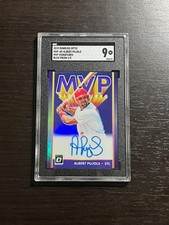 ALBERT PUJOLS 2019 Optic MVP Signatures Blue Prizm 1/5 On-Card AUTO SGC 9 MINT!
