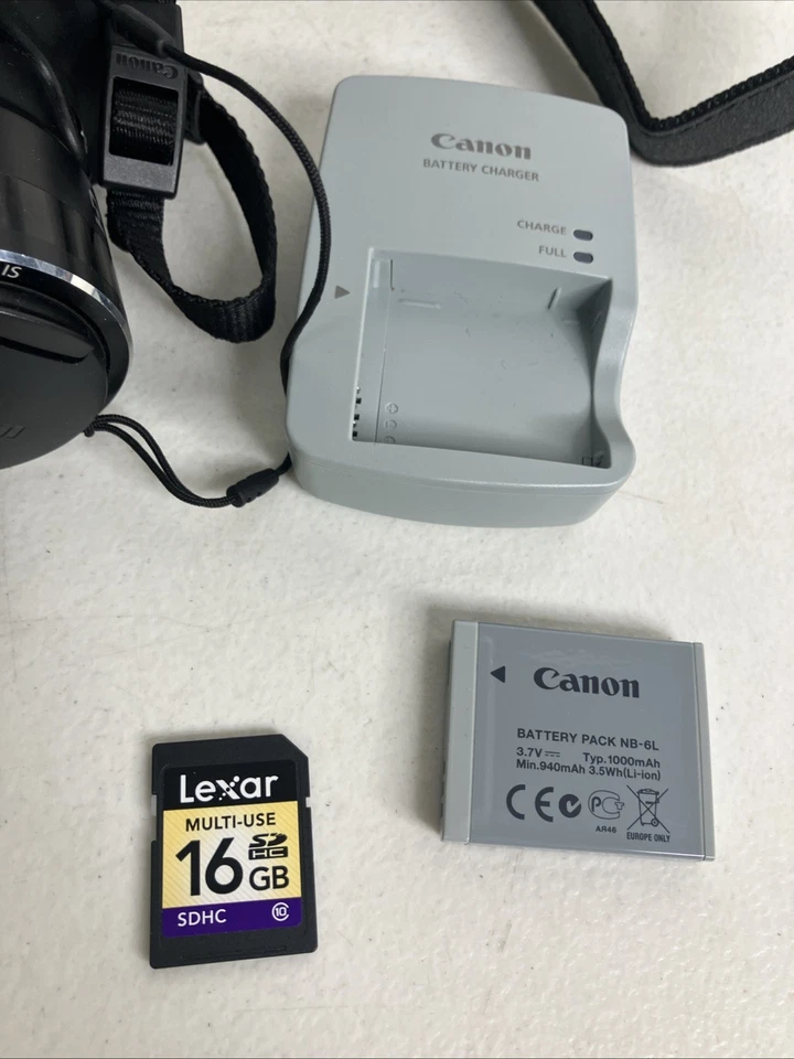 Cannon PowerShot SX500 IS 16.0MP Digital Camera Black Battery And Charger Tested - Image 2 of 4