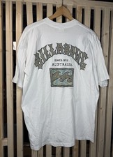 Vintage 90s Billabong T Shirt Made in USA White Single Stitch rare 1994 XL