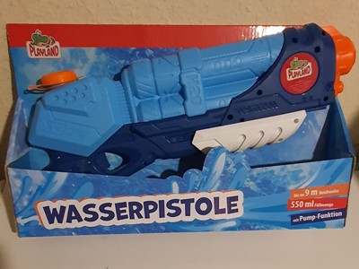 Wasserpistole 9 Meter Reichweite Pumpgun Volumen 550ml Füllmenge Wasserpistole 