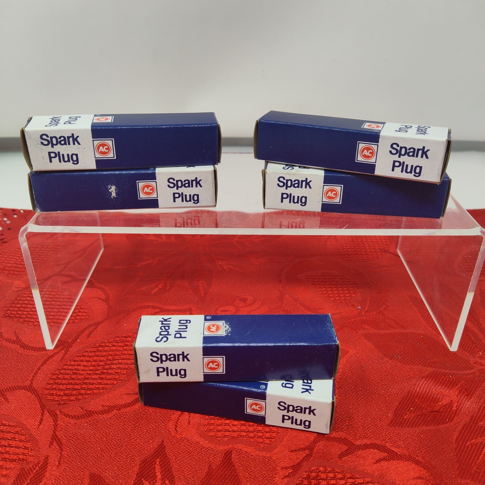 Vintage NOS 6 Pack AC Delco R45TS Spark Plugs New