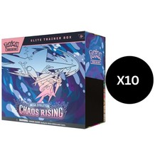 Pokemon TCG ME04 CHAOS RISING 10 BOX ELITE TRAINER CASE Sealed In Hand