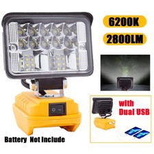 For Dewalt 18V 20V Li-ion Battery Portable LED Work Light Outdoor Flood Light US