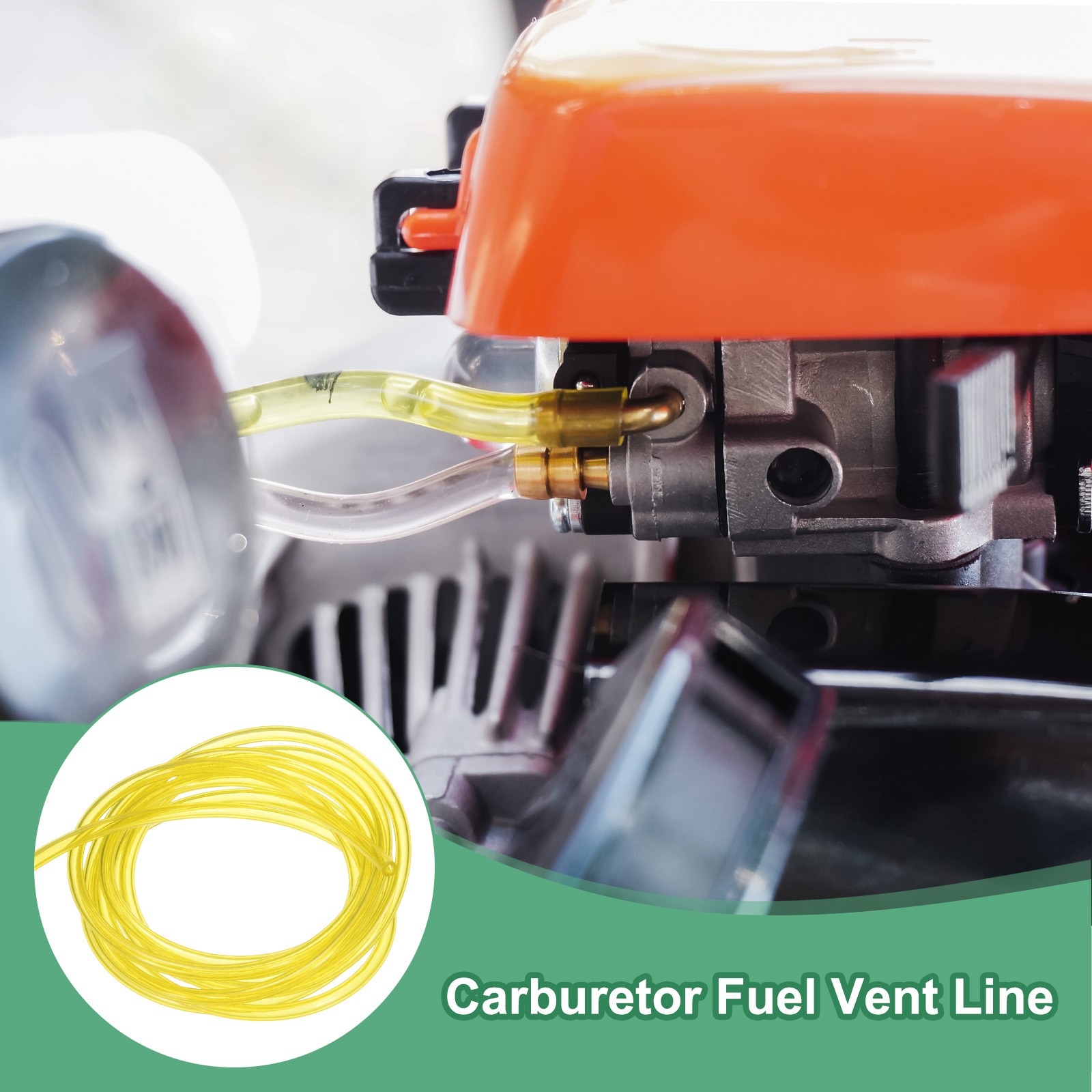 Tubing Carburetor Fuel Vent Line 2mmx4mmx2m Polyurethane Gas Oil Tube Yellow