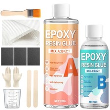 Fiberglass Repair Kit, Anti Sagging Formula, No Drip Run During Curing A