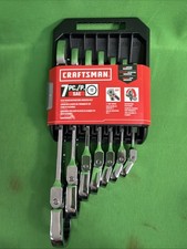 Craftsman Cmmt87010 12 Point Sae Flex Head Wrench Set - 7 Piece Set New B9 Craftsman Cmmt87010 12 Point Sae Flex Head Wrench Set - 7 Piece Set New B9