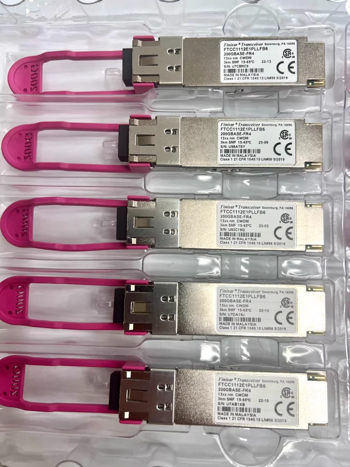 1PC Finisar FTCC1112E1PLLFB6 200G Base LR4 QSFP56 1310Nm 2Km 4x CWDM Transceiver - Image 4 of 4