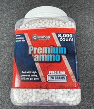 Crosman .20g Air Soft Precision BBs Seamless 8k Count 9-ASP8020RM