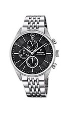 Used Imported Festina F20285/4 Chronograph Quartz Wristwatch Men's Stainless Ste