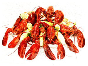 White Mountain Puzzle Lobster Feast Photo By Jon Bonjour 1000 pcs, Complete