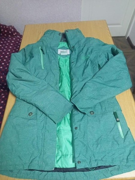 Women Jack Wolfskin Jacket Turquoise Polyamide 34