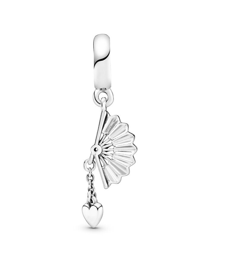 PANDORA Spanish Fan 925 Sterling Silver Charm - 797879EN09 for