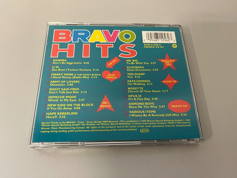 Various – Bravo Hits 1 - CD © 1992/98 - Sandra-Don´t Be Aggressive.. - Bild 3 von 3