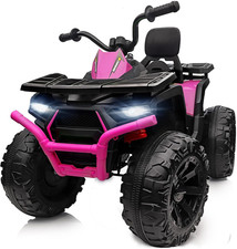 Kids ATV 4 Wheeler 24V Ride on Toys Car for Big Kids with 400W Motor 2 Rose Pink