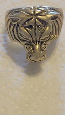 Bengal Tiger Bronze Ring Size 13