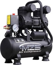 Mzb Silent Mobile Wheeled Ultra Quiet Oil-free Air Compressor 2.4gal 1.2hp Mzb Silent Mobile Wheeled Ultra Quiet Oil-free Air Compressor 2.4gal 1.2hp