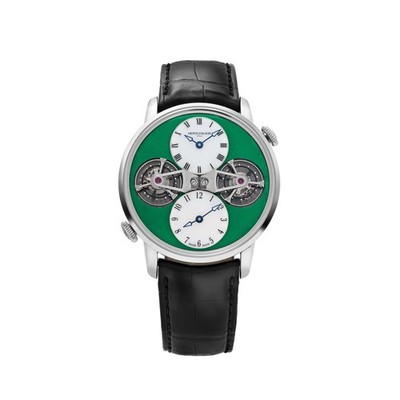 Arnold & Son Double Tourbillon 1DTAW.Z01A.C121W White Gold Jade Green White