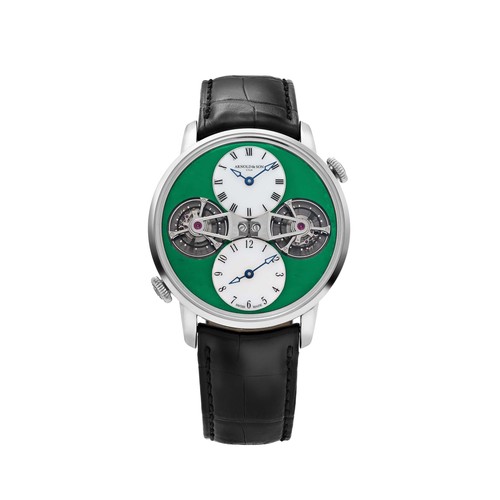 Arnold & Son Double Tourbillon 1DTAW.Z01A.C121W White Gold Jade Green White
