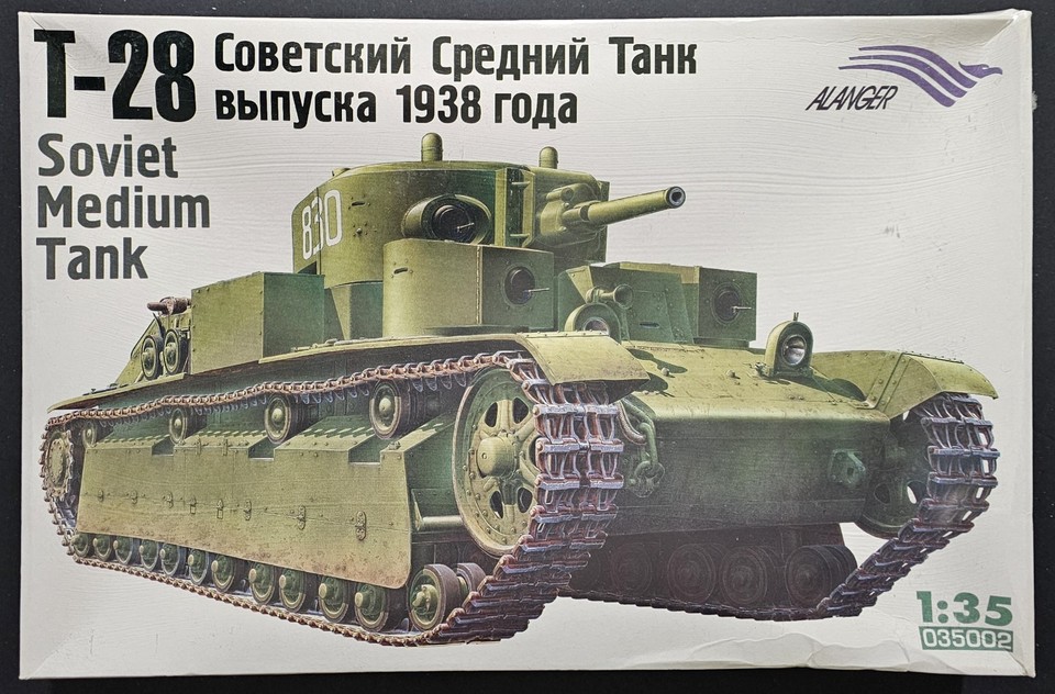 Medium Tank Model ALANGER Russian 1938 T-28 Soviet Medium Tank 1:35 Model Kit | eBay