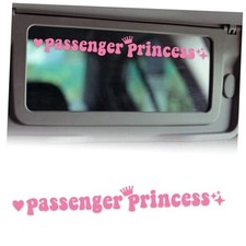 Passenger Princess Sticker, Vinyl Car Decal Car Accessories, Funn Car Pink
