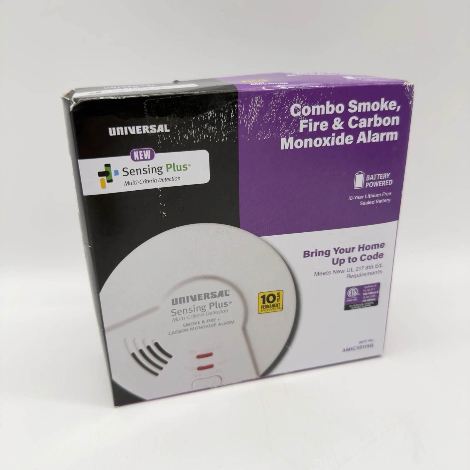 Universal Security Instruments AMIC3511SB Smoke, Fire & Carbon Monoxide Alarm - Thumbnail 2